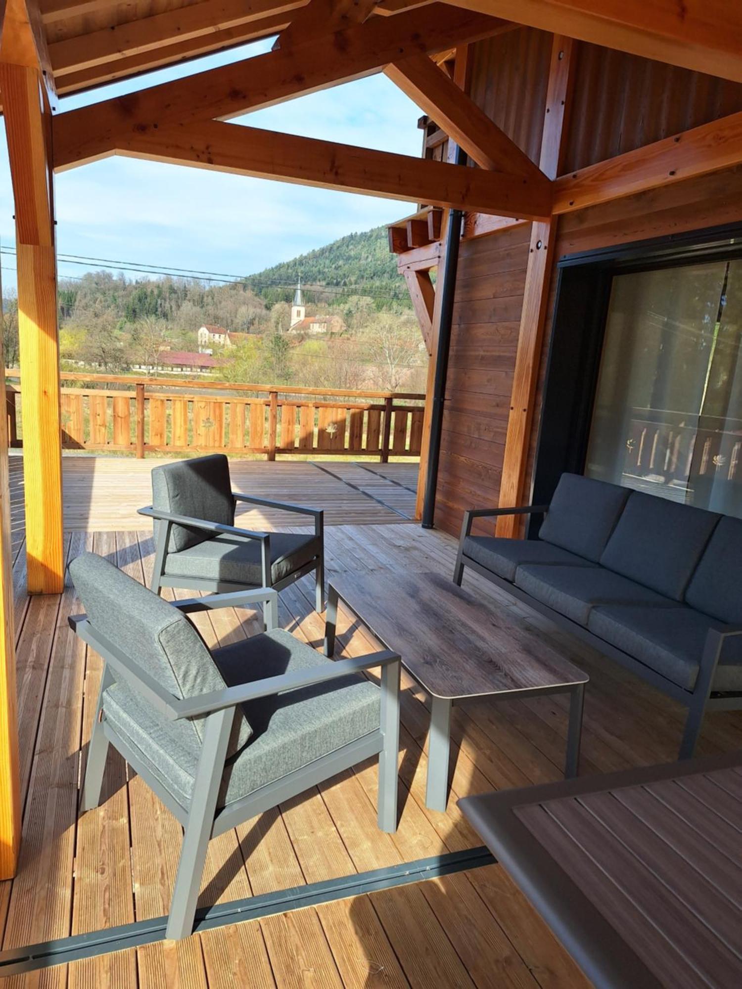 Chalet L'Oseraie, Location Touristique Spa 4 Etoiles Au Coeur Des Vosges Le Saulcy Exterior foto