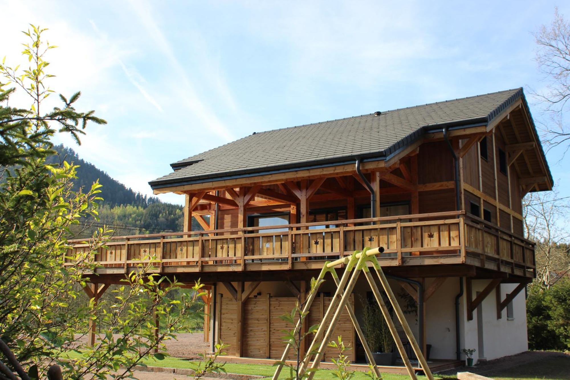 Chalet L'Oseraie, Location Touristique Spa 4 Etoiles Au Coeur Des Vosges Le Saulcy Exterior foto