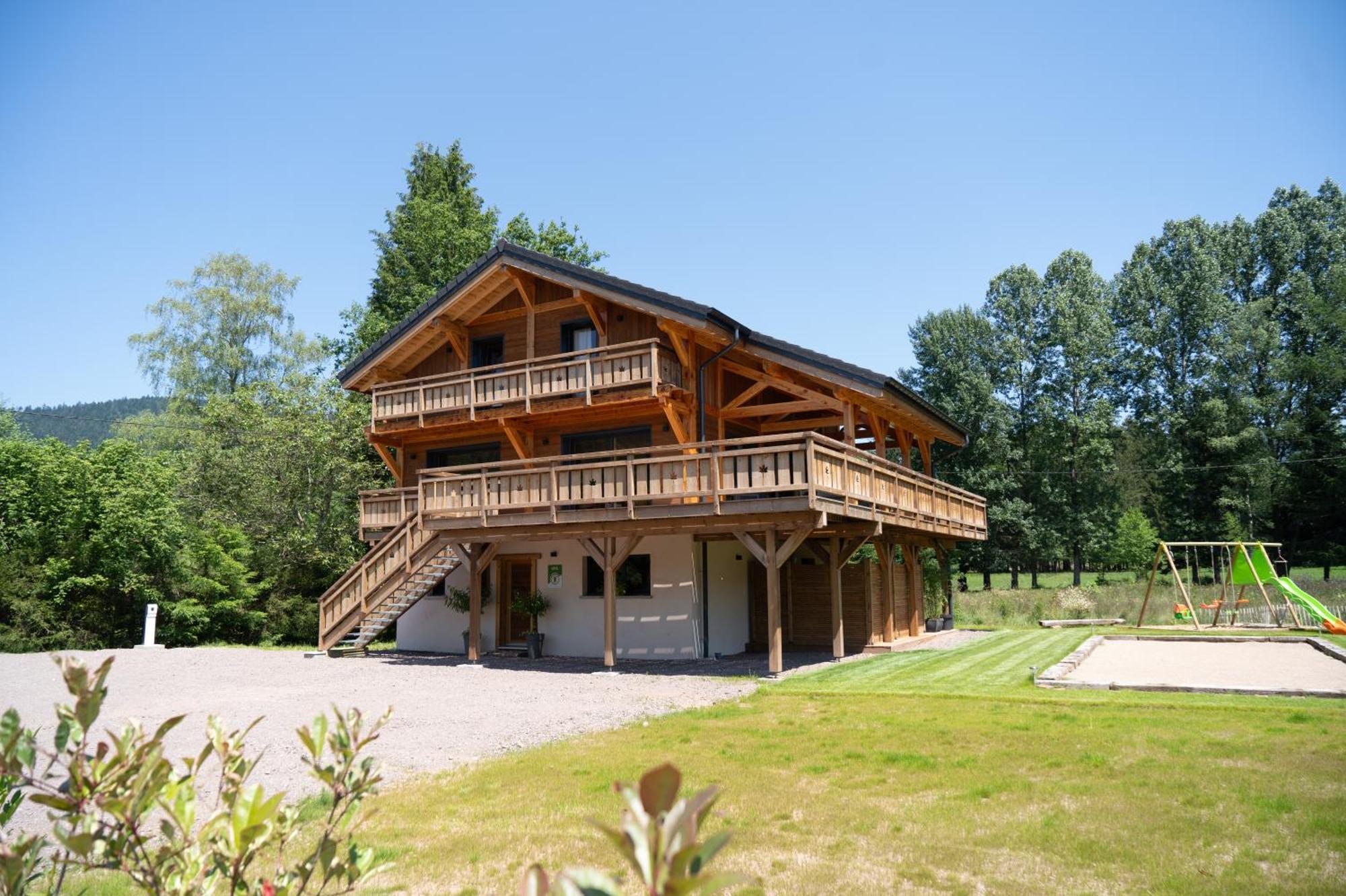Chalet L'Oseraie, Location Touristique Spa 4 Etoiles Au Coeur Des Vosges Le Saulcy Exterior foto